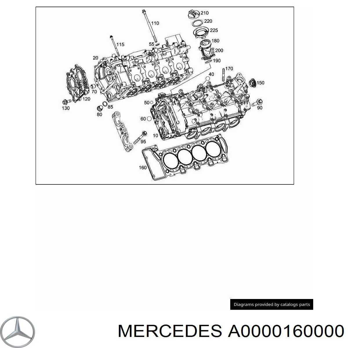 Parafuso de cabeça de motor (CBC) Mercedes A0000160000 preço, a partir de 30,75 USD
