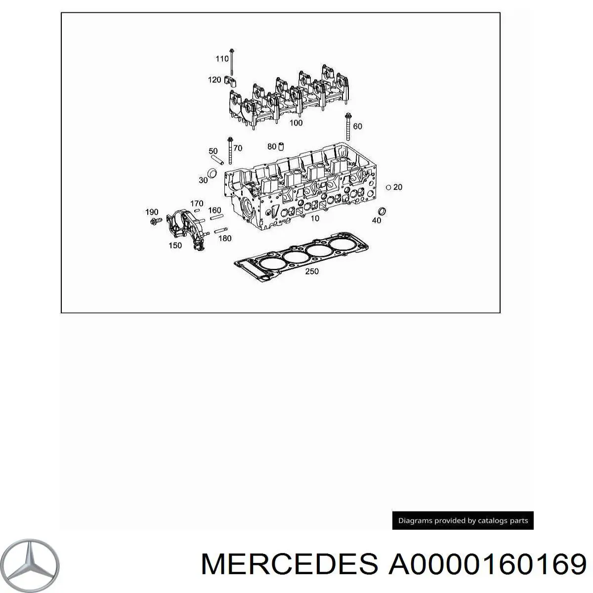 Parafuso de cabeça de motor (CBC) Mercedes A0000160169 preço, a partir de 44,30 USD