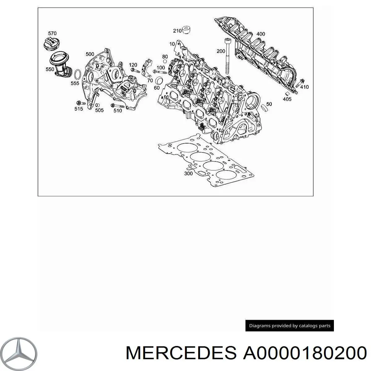 A0000180200 Mercedes Tampa do gargalho de enchimento de óleo
