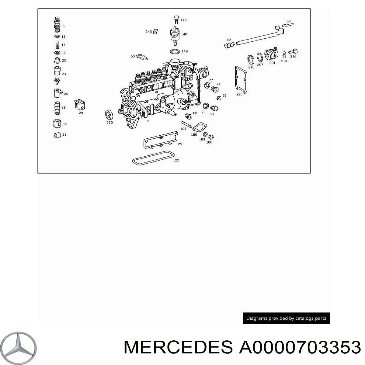 Válvula da Bomba de Combustível de Pressão Alta de corte de combustível (diesel-stop) Mercedes A0000703353 preço, a partir de 22,75 USD