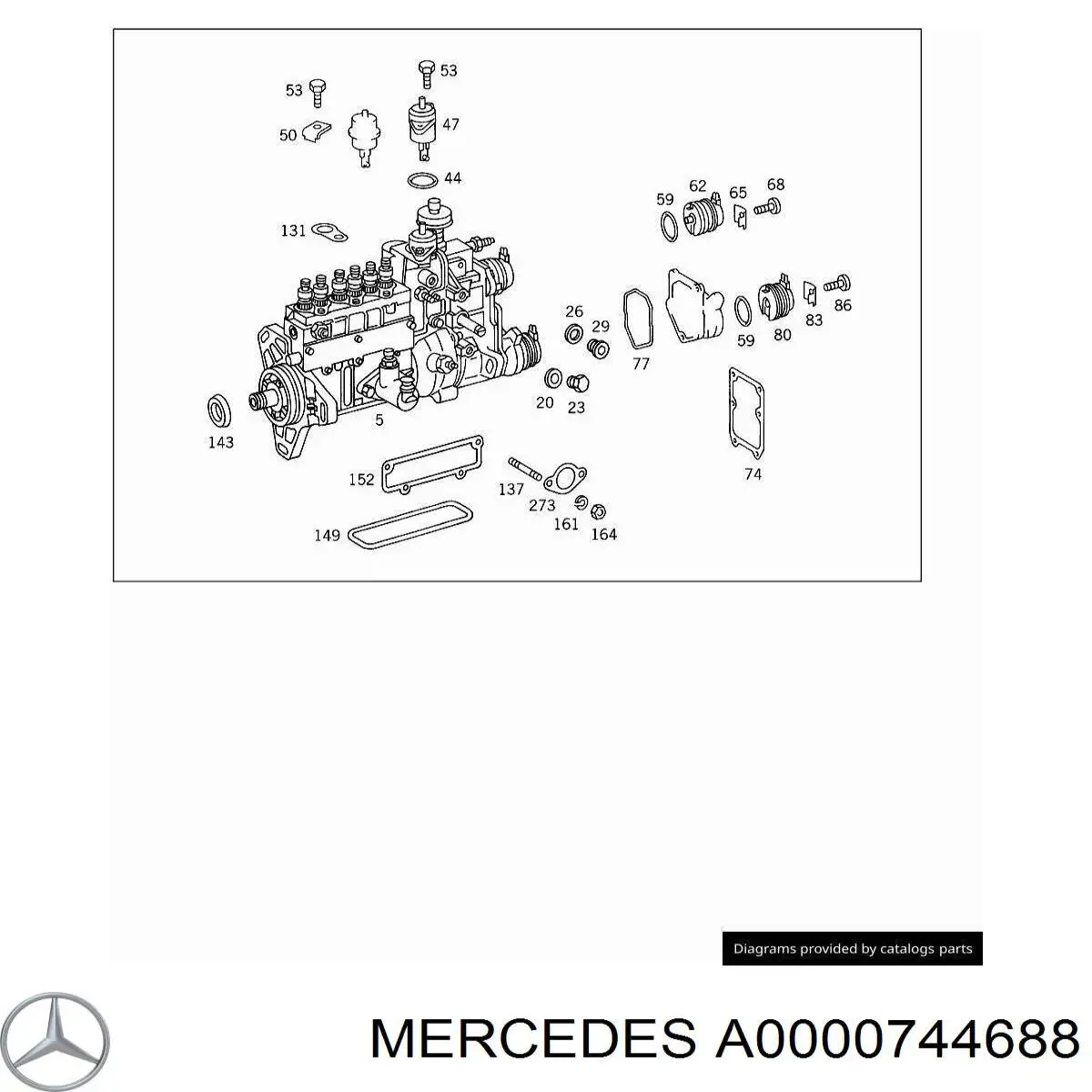  Mercedes A0000744688 preço, a partir de 690,45 USD
