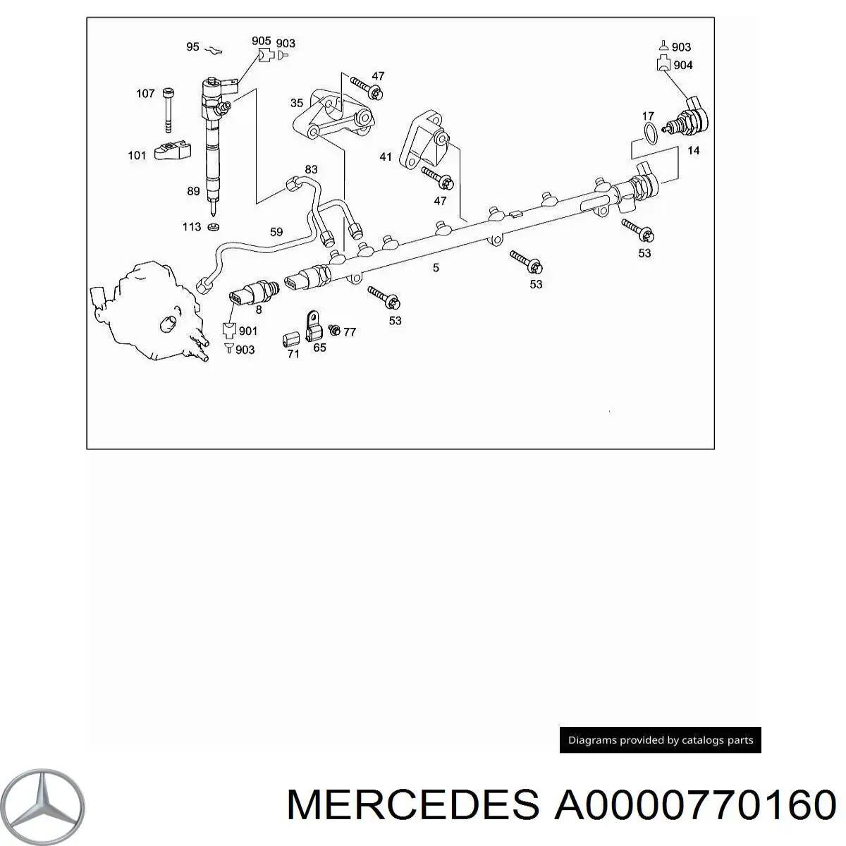 Vedante de regulador de pressão da cremalheira de combustível Mercedes A0000770160 preço, a partir de 2,89 USD