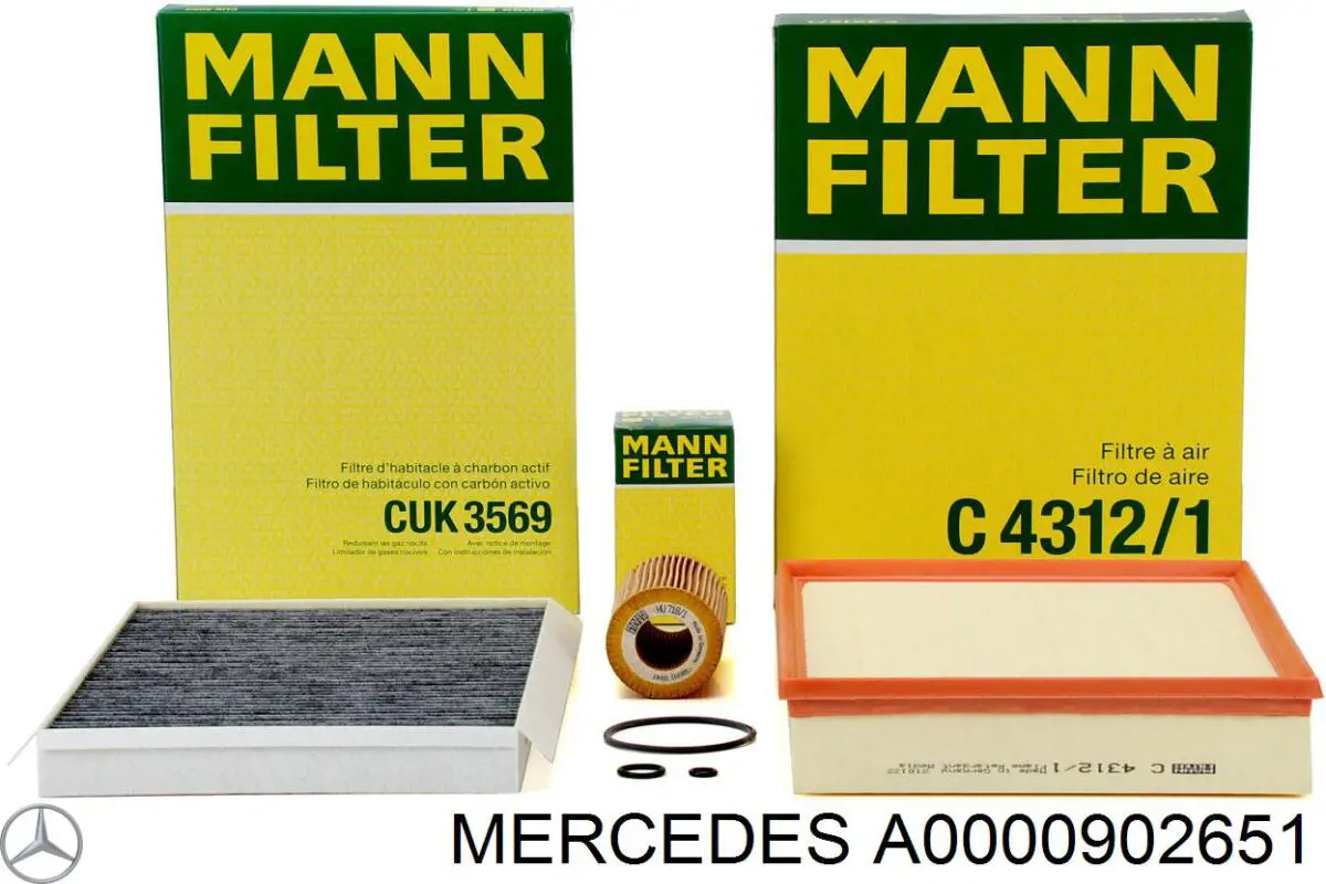 Compre A0000902651 Mercedes Filtro de ar