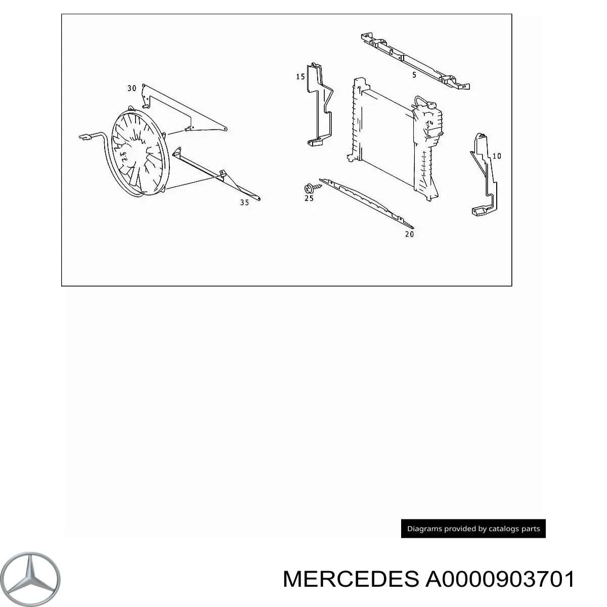A0000903701 Mercedes Caixa de filtro de ar