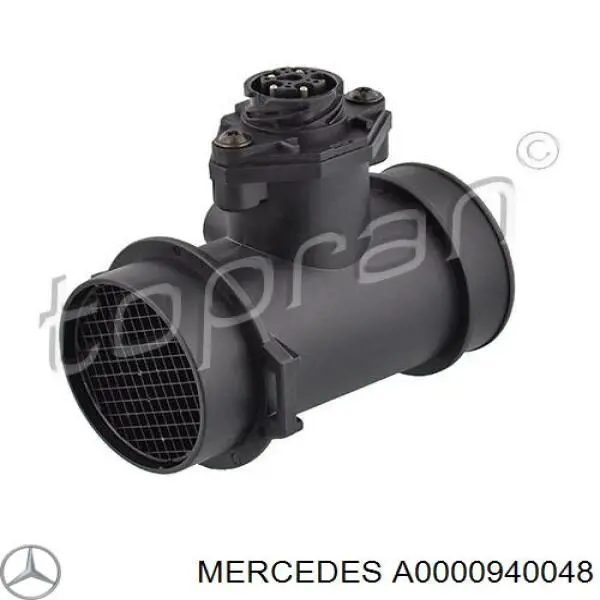 Compre A0000940048 Mercedes Sensor de fluxo (consumo) de ar, medidor de consumo M.A.F. - (Mass Airflow)