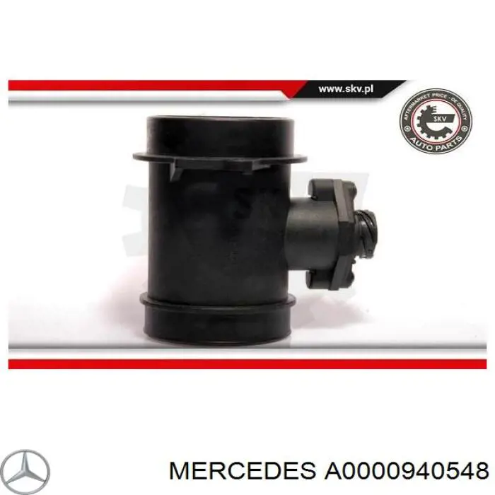 Compre A0000940548 Mercedes Sensor de fluxo (consumo) de ar, medidor de consumo M.A.F. - (Mass Airflow)