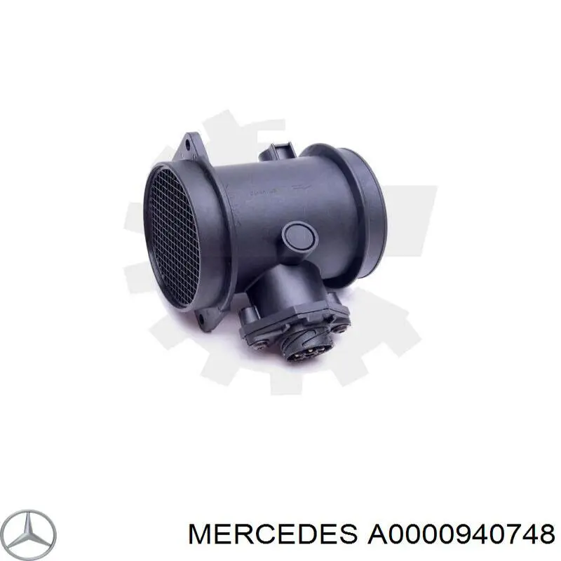 Compre A0000940748 Mercedes Sensor de fluxo (consumo) de ar, medidor de consumo M.A.F. - (Mass Airflow)