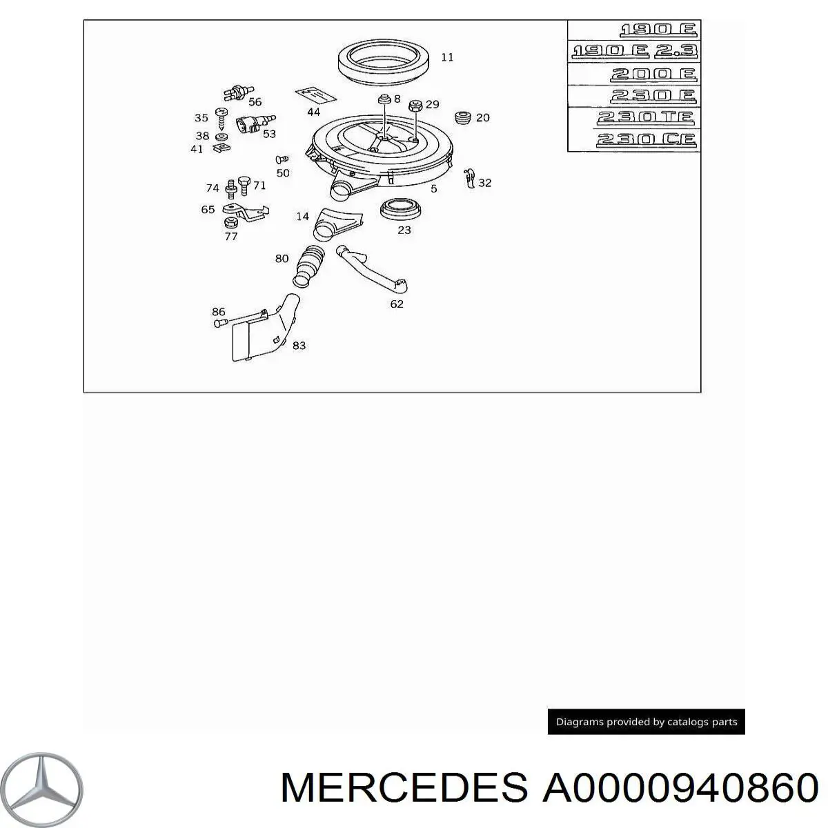  Mercedes A0000940860 preço, a partir de  