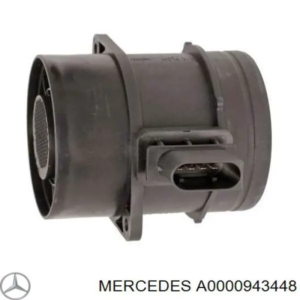 A0000943448 Mercedes Sensor de fluxo (consumo) de ar, medidor de consumo M.A.F. - (Mass Airflow)