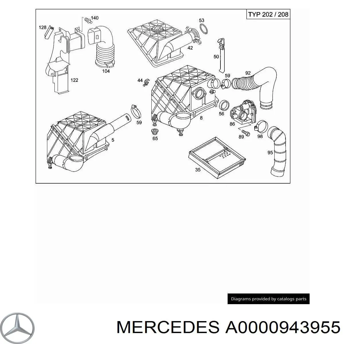  Mercedes A0000943955 preço, a partir de 19,80 USD