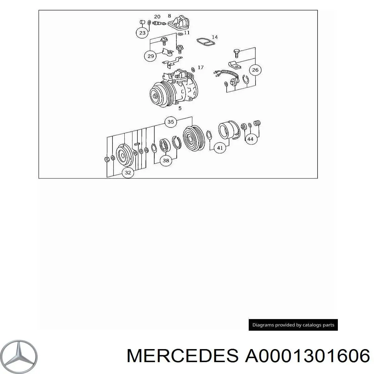 Polia do compressor de aparelho de ar condicionado Mercedes A0001324308 preço, a partir de 229,22 USD