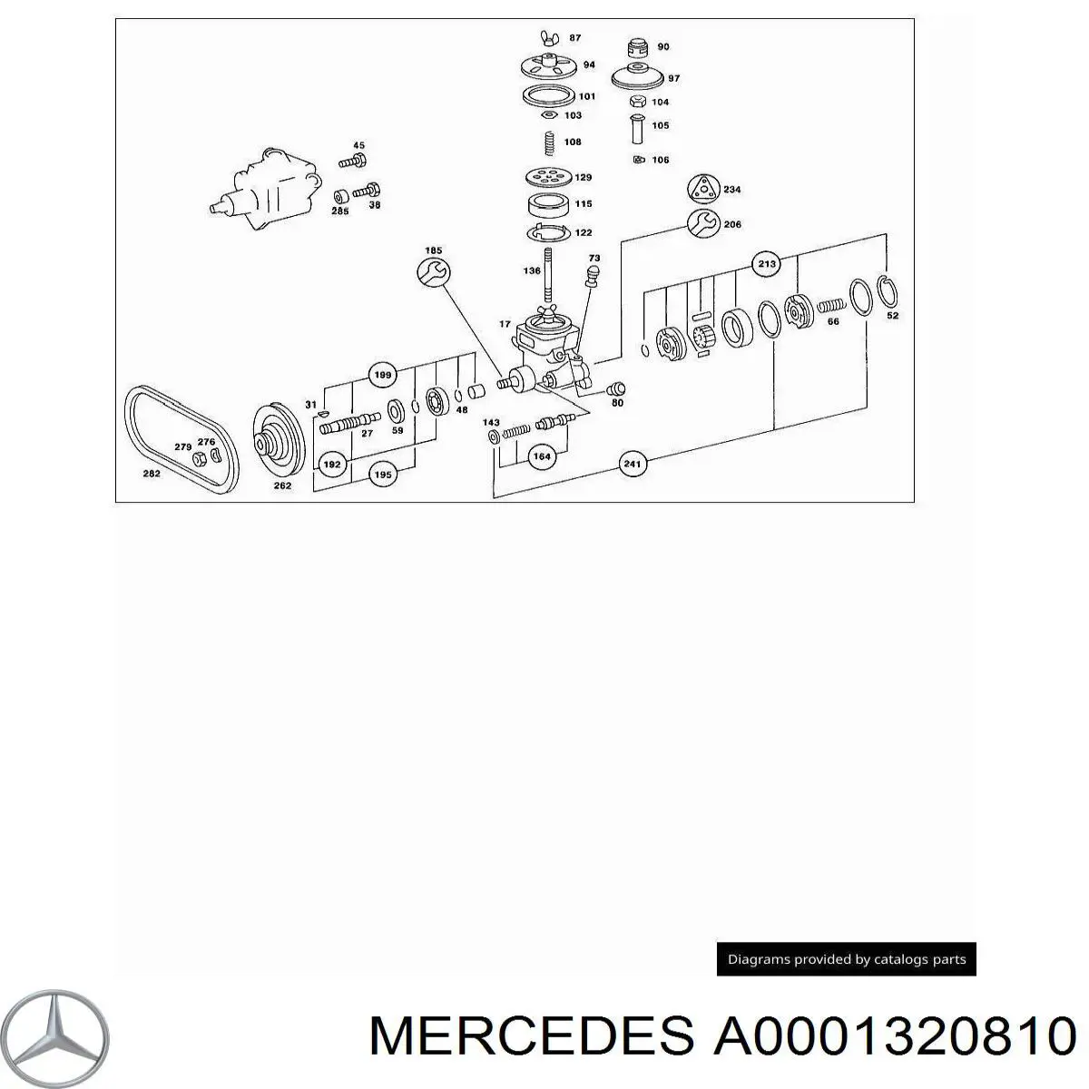  Mercedes A0001320810 preço, a partir de 121,21 USD