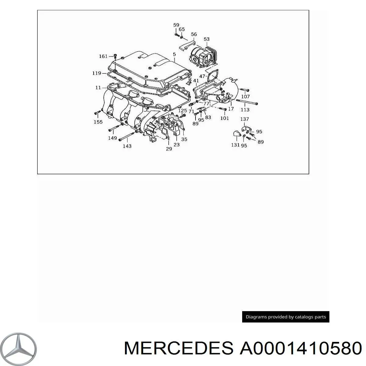 Vedante da válvula de borboleta Mercedes V  638