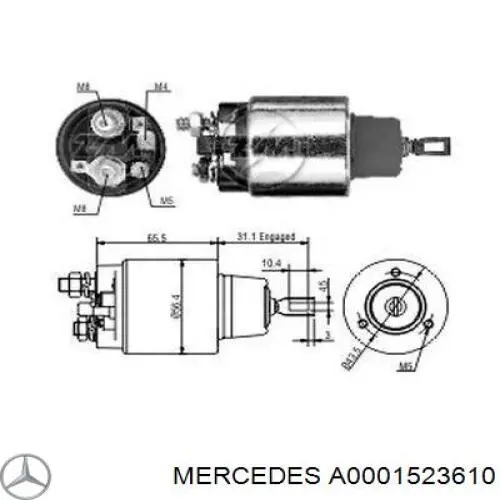Relê retrator do motor de arranco Cargo 335499 preço, a partir de 48,25 USD