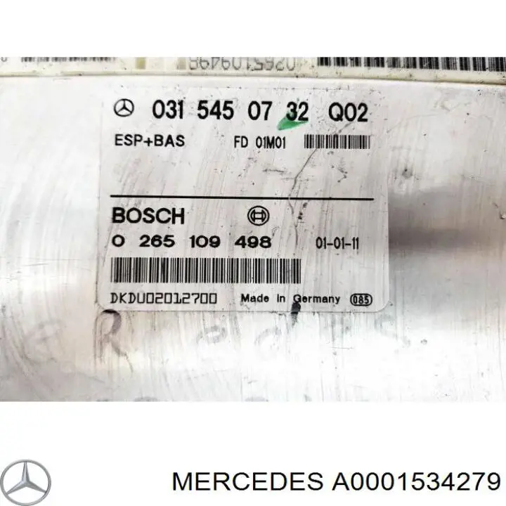 Compre A0001534279 Mercedes Módulo de direção (Centralina eletrônica) de motor