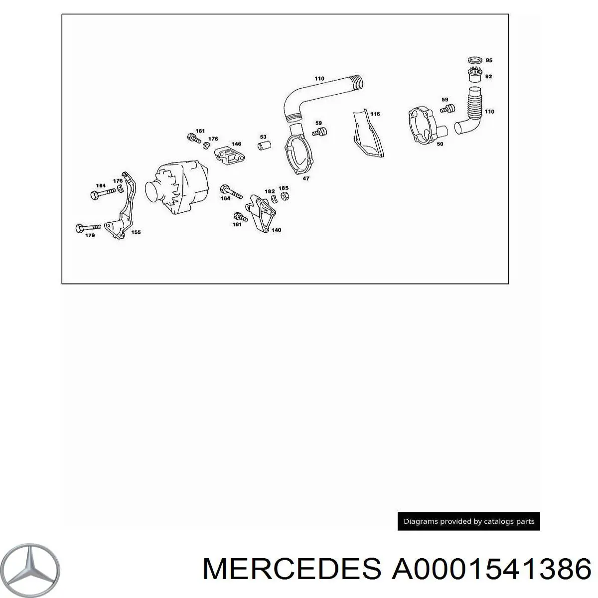  Mercedes A0001540386 preço, a partir de 81,21 USD