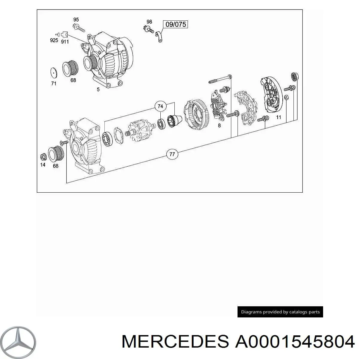 A0001545804 Mercedes 