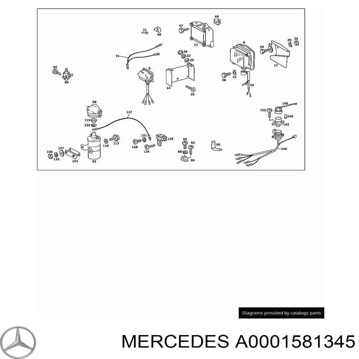Resistor do sistema de ignição Mercedes A0001581345 preço, a partir de 25,10 USD