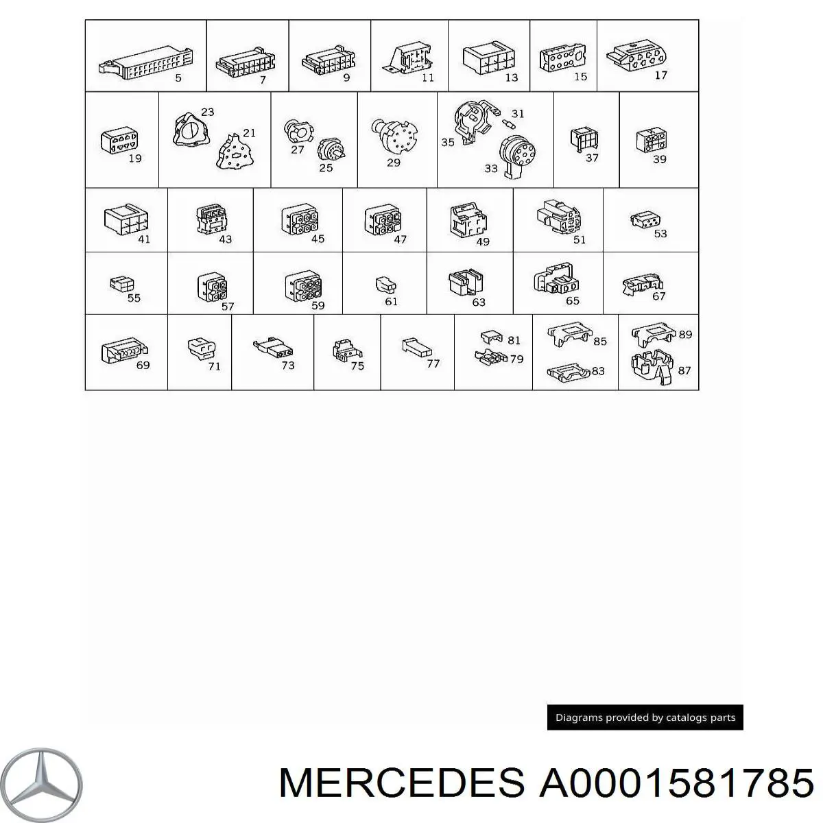  Mercedes A0001581785 preço, a partir de 34,32 USD