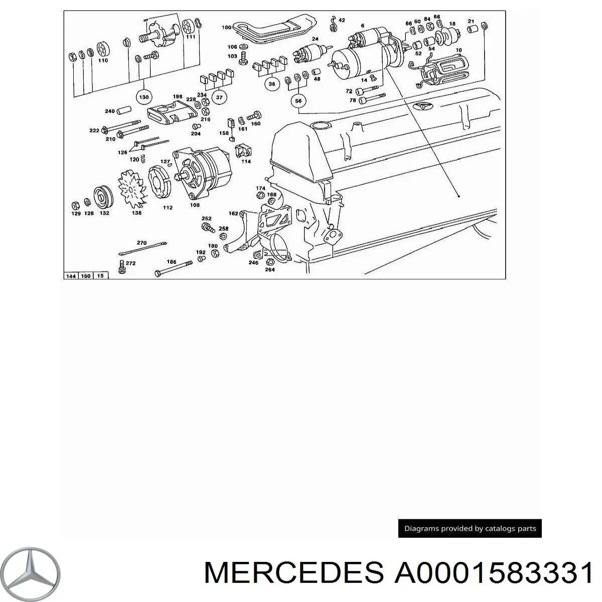 Compre A0001583331 Mercedes Slider (rotor) de distribuidor de ignição, distribuidor