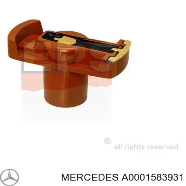 Compre A0001583931 Mercedes Slider (rotor) de distribuidor de ignição, distribuidor