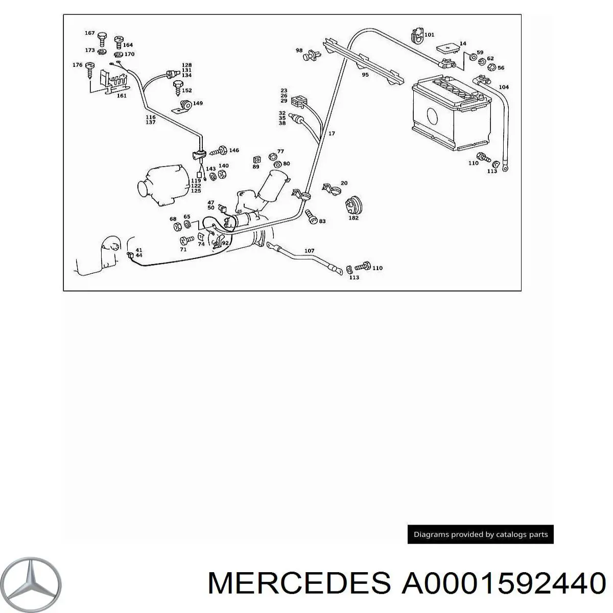  Mercedes A0001592440 preço, a partir de 14,11 USD