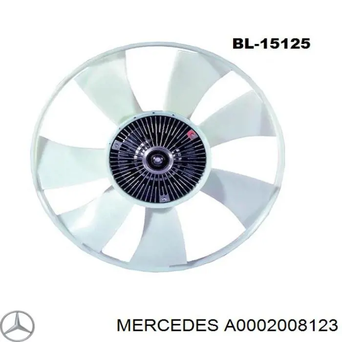 A0002008123 Mercedes Acoplamento viscoso de ventilador de esfriamento