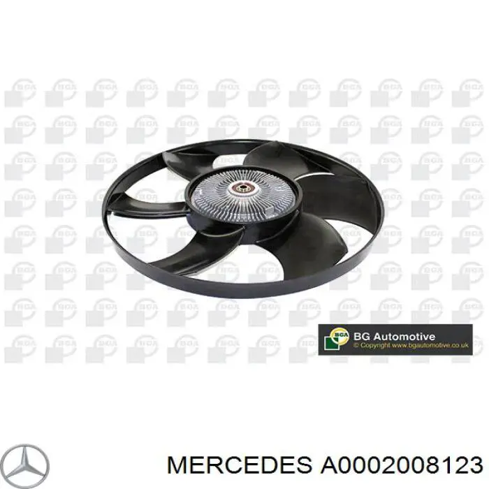 Acoplamento viscoso de ventilador de esfriamento Mercedes A0002008123 preço, a partir de 122,58 USD