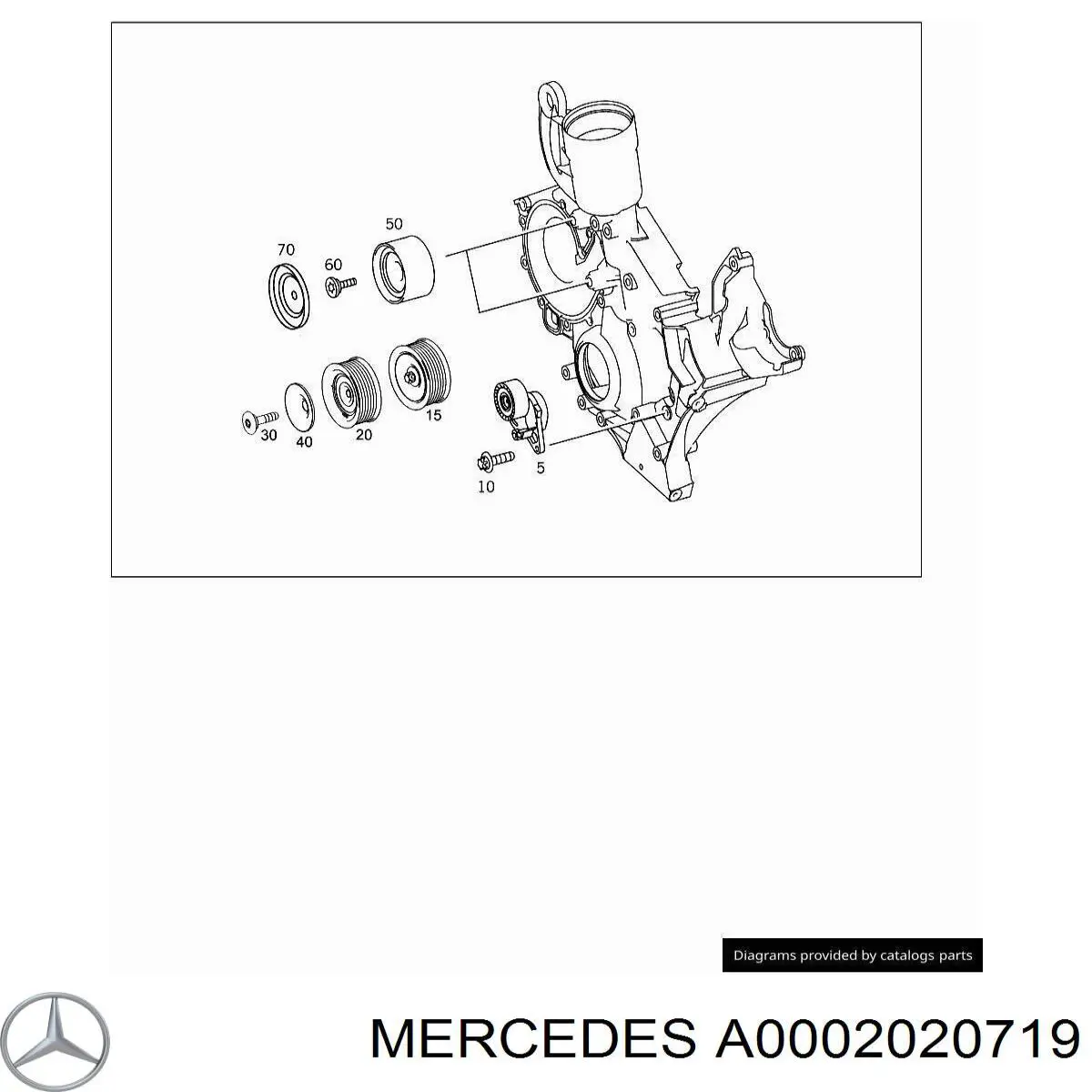 A0002020719 Mercedes Rolo parasita da correia de transmissão