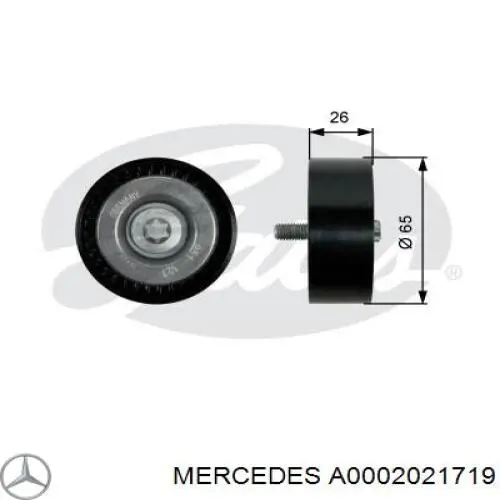 Rolo parasita da correia de transmissão Mercedes A0002021719 preço, a partir de 31,64 USD