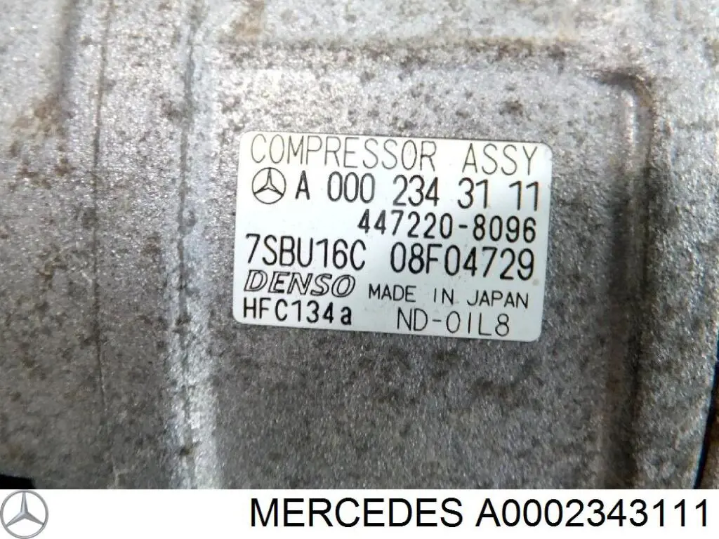 Compre A0002343111 Mercedes Compressor de aparelho de ar condicionado