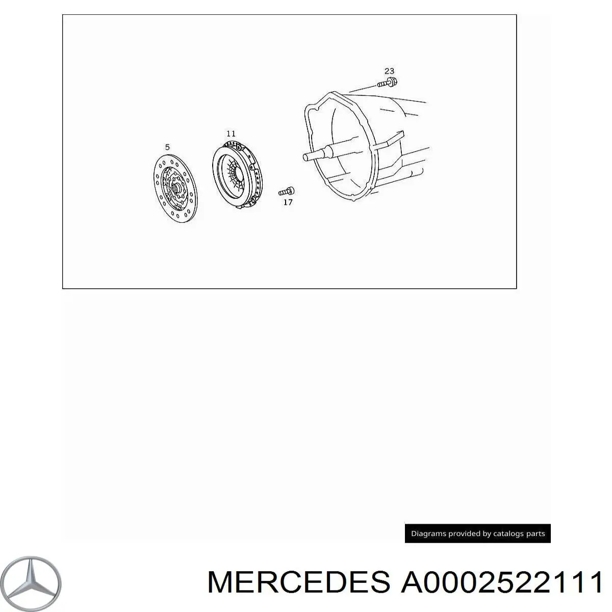 A0002522111 Mercedes Cesta de embraiagem