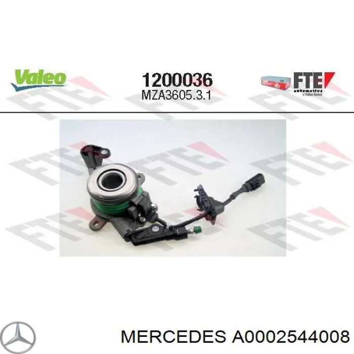 Rolamento de liberação de embraiagem Mercedes A0002544008 preço, a partir de 224,47 USD