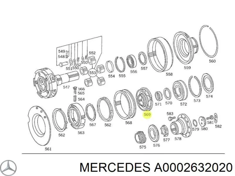 1313233001 Mercedes Anel de sincronizador