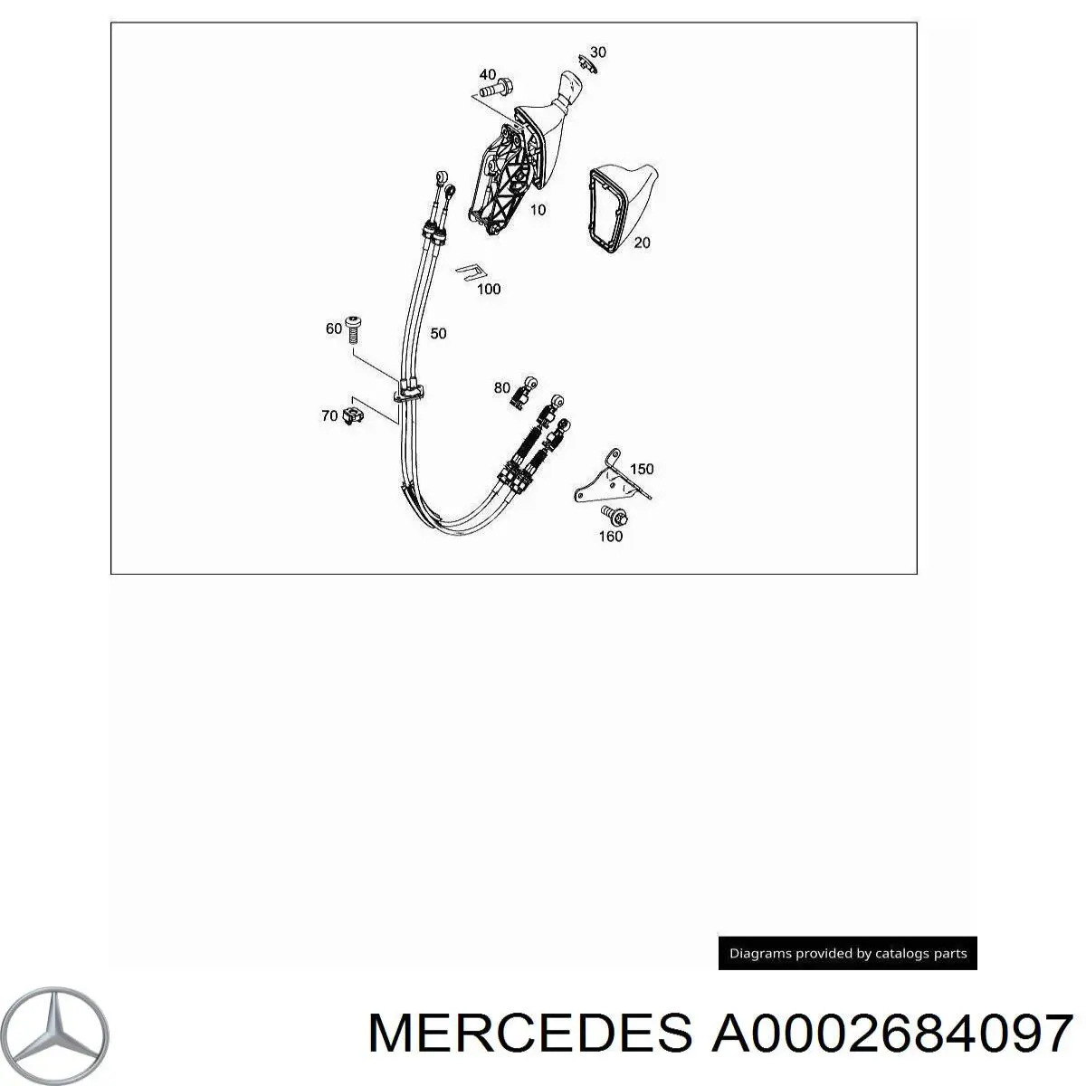 Compre A0002684097 Mercedes Capa para a avalanca de mudança