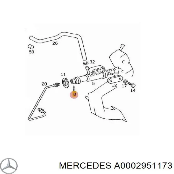 A0002951173 Mercedes Dispositivo de segurança