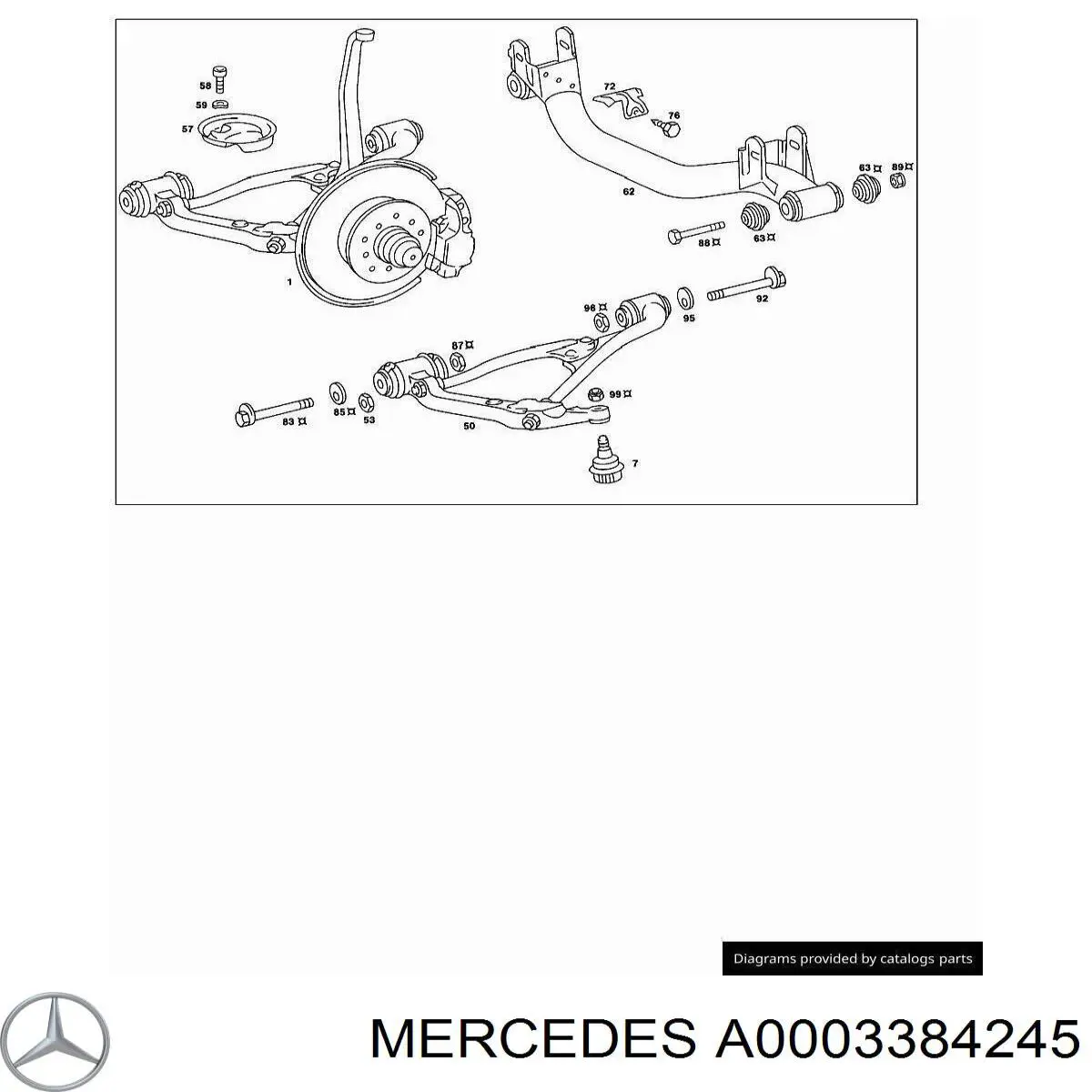A0003384245 Mercedes 