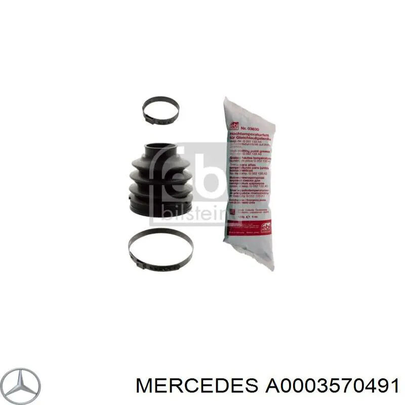 A0003570491 Mercedes Bota de proteção externa de junta homocinética do semieixo traseiro