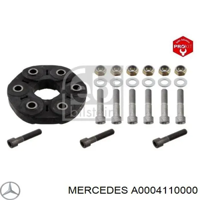 Acoplamento elástico do veio de transmissão Mercedes A0004110000 preço, a partir de 51,08 USD