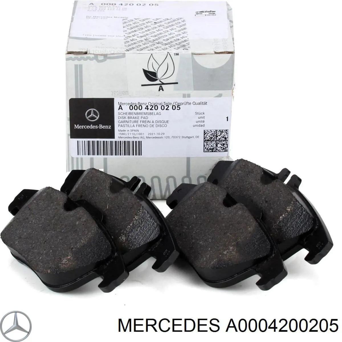 A0004200205 Mercedes Sapatas do freio traseiras de disco