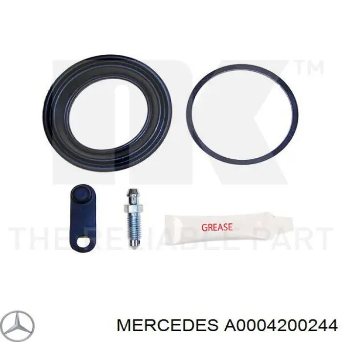 A0004200244 Mercedes Kit de reparação de suporte do freio dianteiro