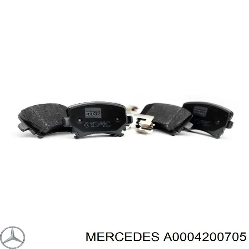 A0004200705 Mercedes Sapatas do freio traseiras de disco