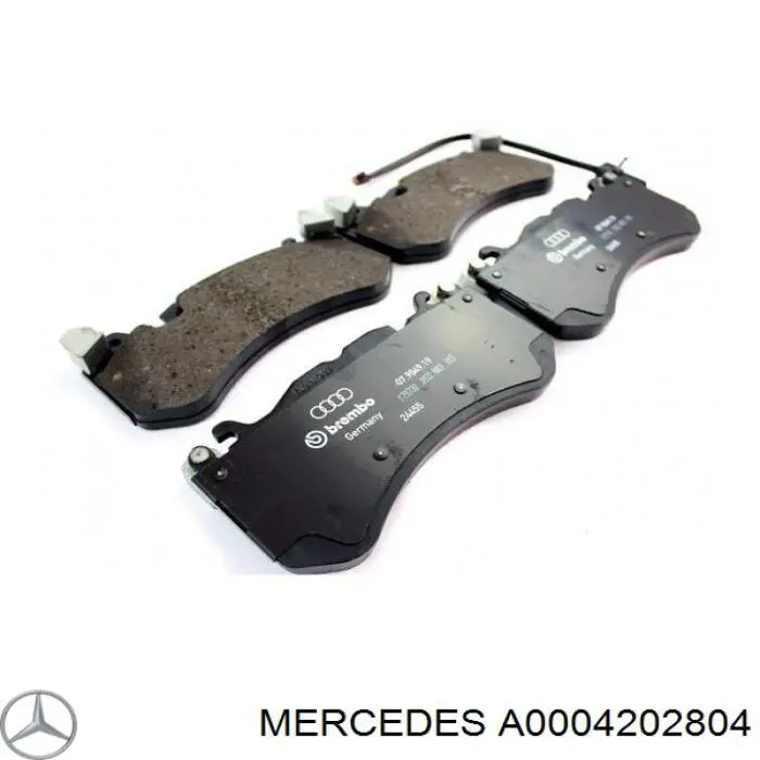 Sapatas do freio dianteiras de disco Mercedes A0004202804 preço, a partir de 170,17 USD