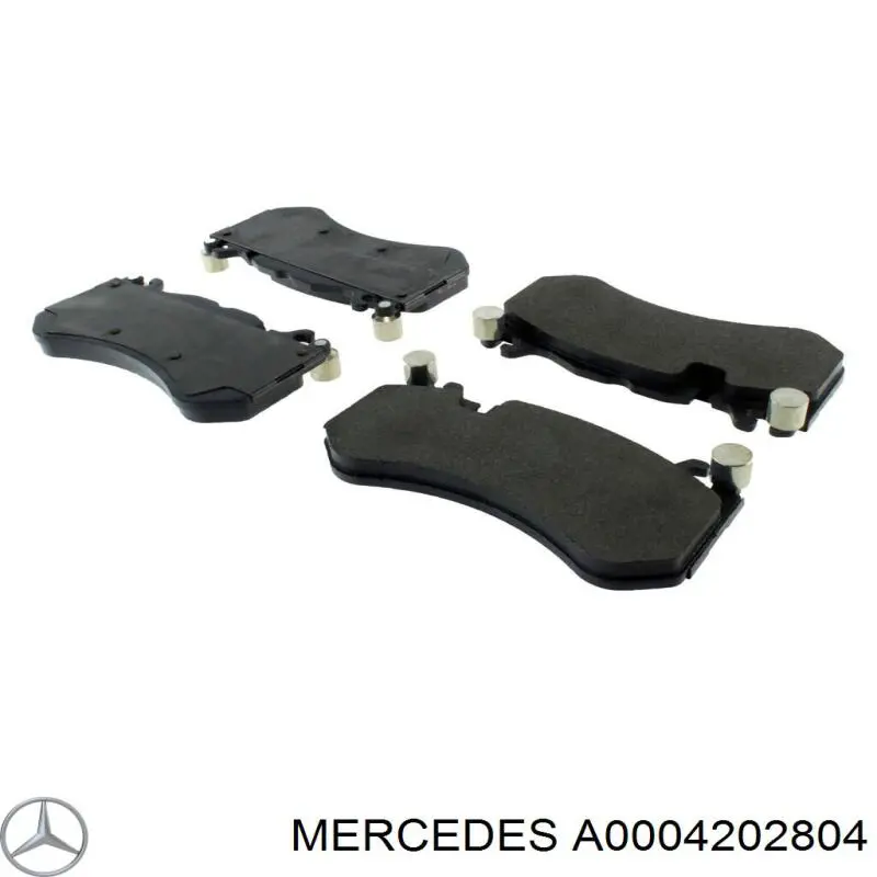 Compre A0004202804 Mercedes Sapatas do freio dianteiras de disco