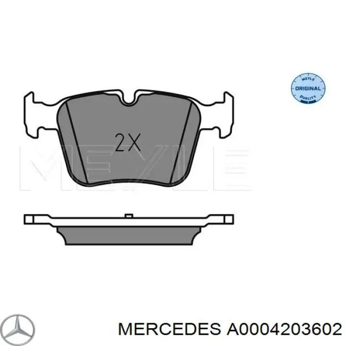 Sapatas do freio traseiras de disco Mercedes A0004203602 preço, a partir de 26,55 USD