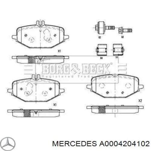 Sapatas do freio traseiras de disco Mercedes 4207303 preço, a partir de 49,92 USD
