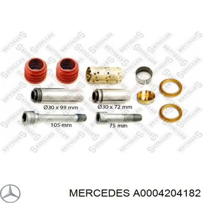 Kit de reparação de suporte do freio dianteiro A0004204182 Mercedes