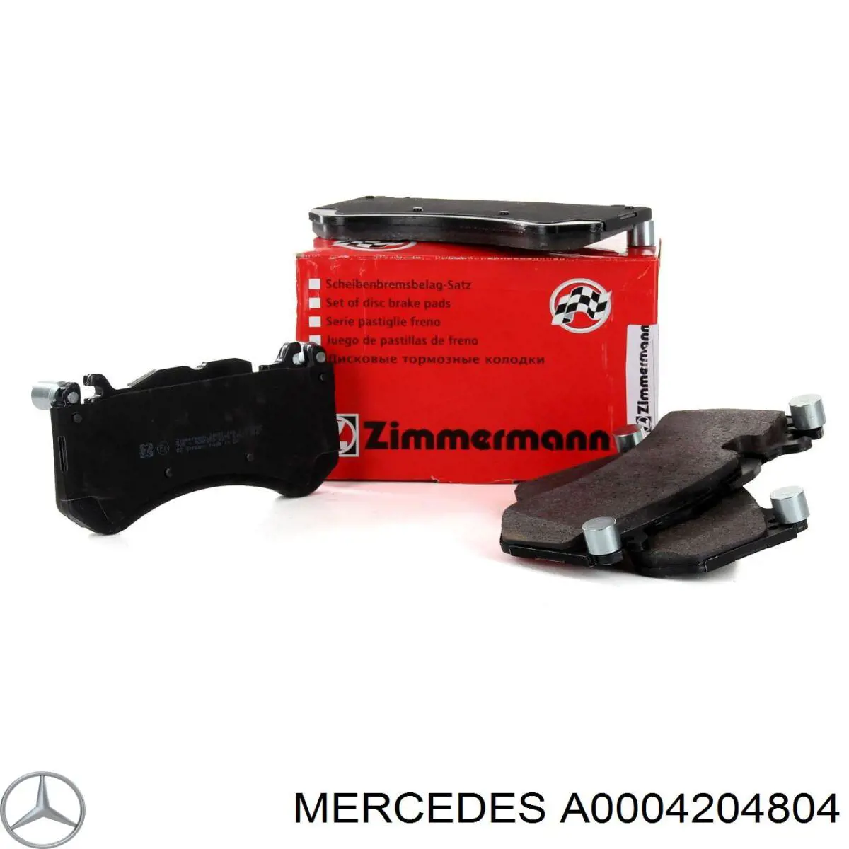 Compre A0004204804 Mercedes Sapatas do freio dianteiras de disco