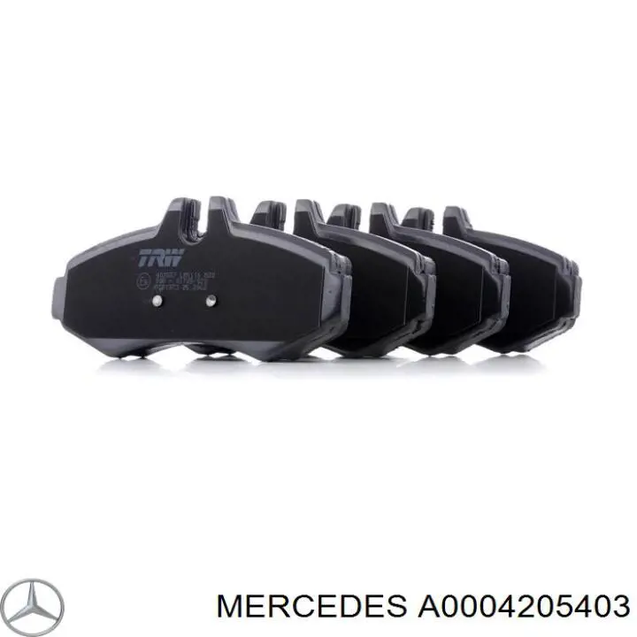 A0004205403 Mercedes Sapatas do freio dianteiras de disco