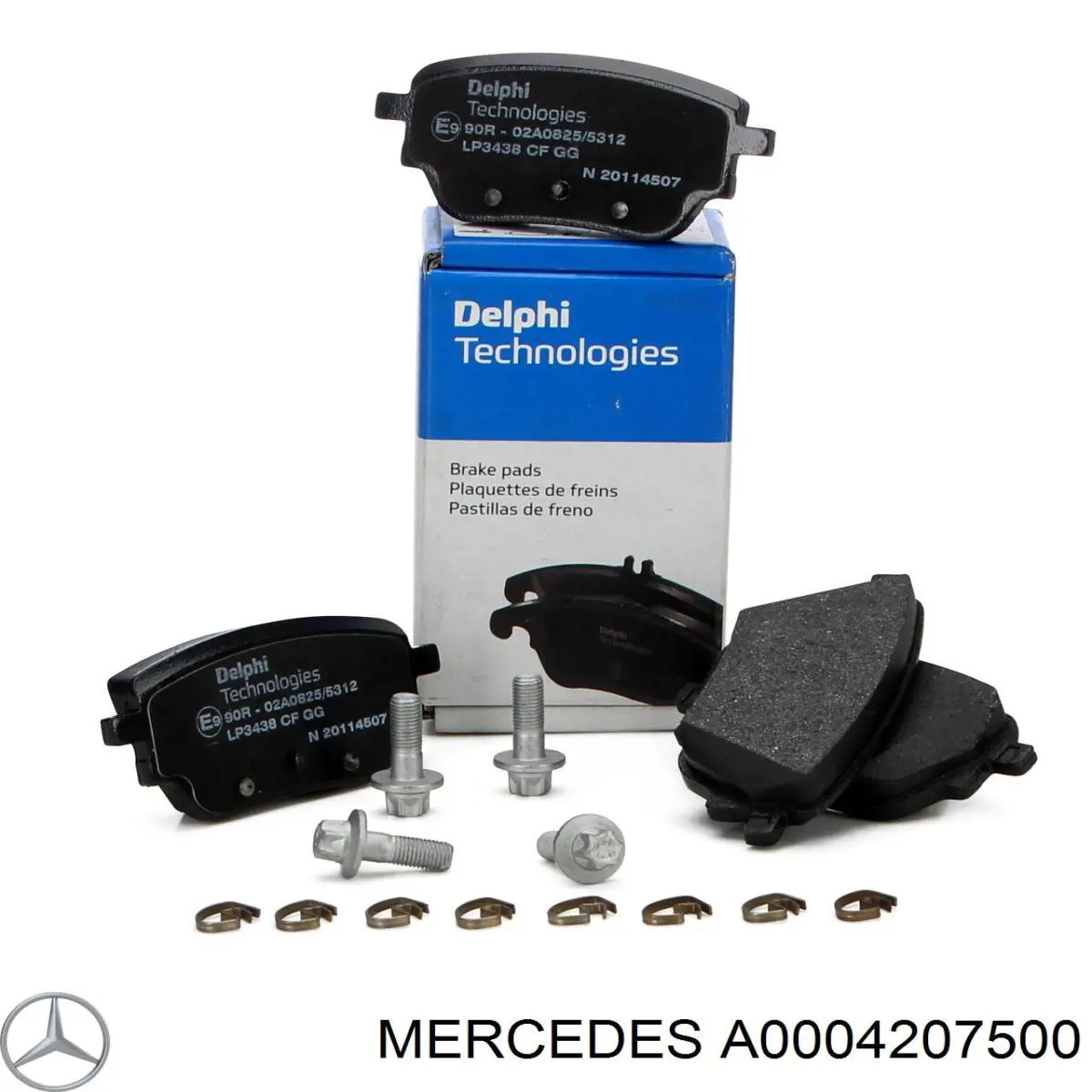 Sapatas do freio traseiras de disco Mercedes A0004207500 preço, a partir de 36,80 USD